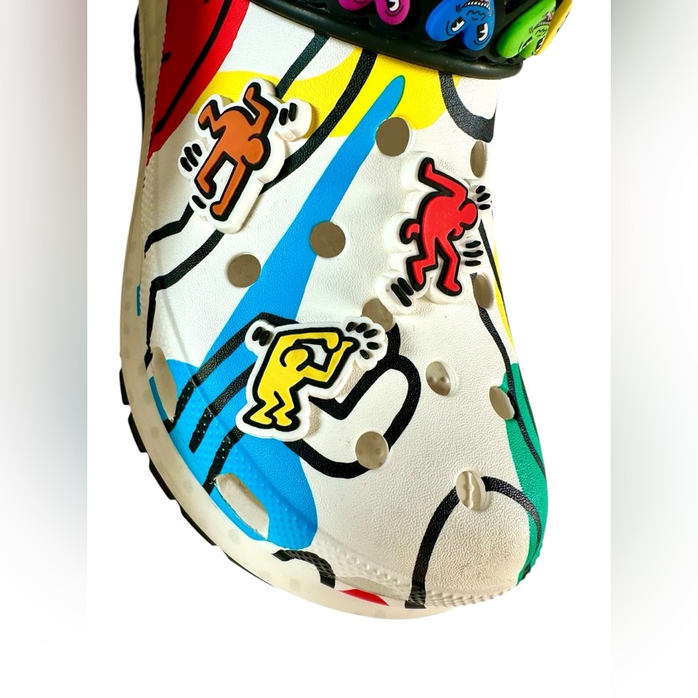 Rare Keith Haring X Crocs Mega Crush Log Limited Edition UNISEX - Picture 10 of 16